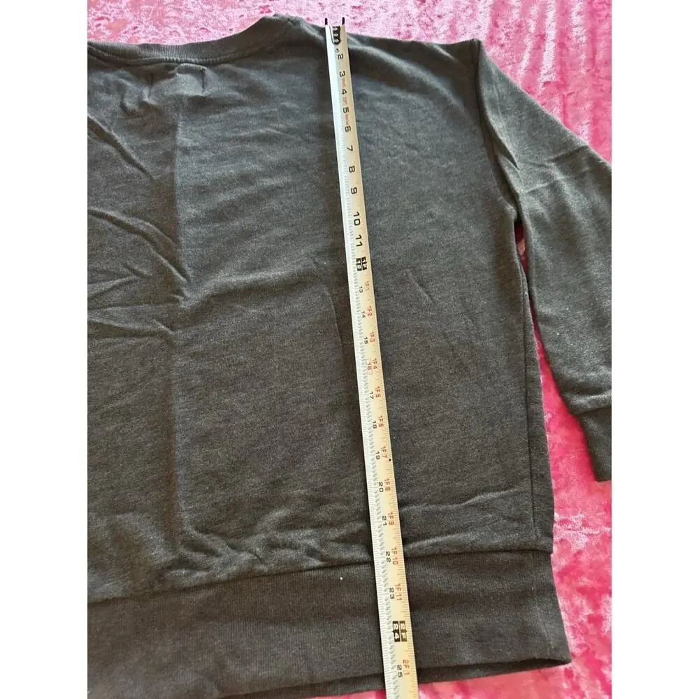 Victoria's Secret Sport Gray Pullover Stars Glitter Women's XL comfy sweatshirt